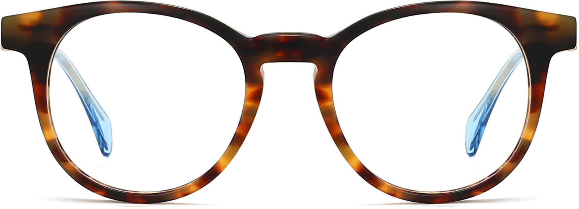 Harri Round Tortoise Eyeglasses from ANRRI, front view