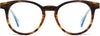 Harri Round Tortoise Eyeglasses from ANRRI, front view