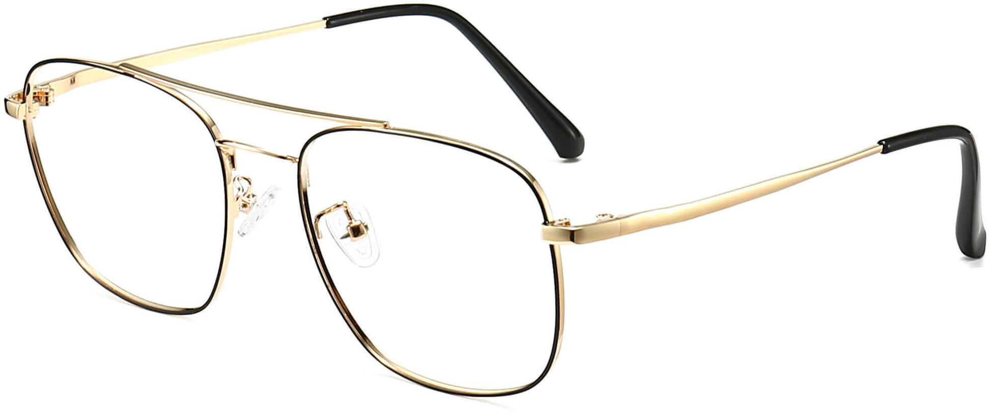 Harrison Square Gold Eyeglasses from ANRRI, angle view