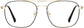 Harrison Square Gold Eyeglasses from ANRRI, front view
