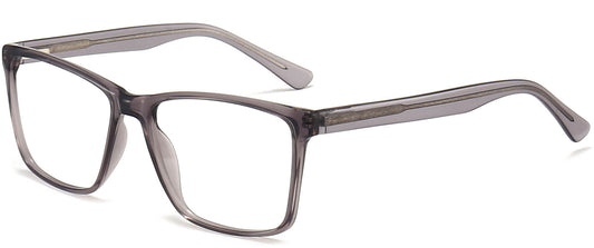 Hayes Rectangle Clear Gray Eyeglasses from ANRRI