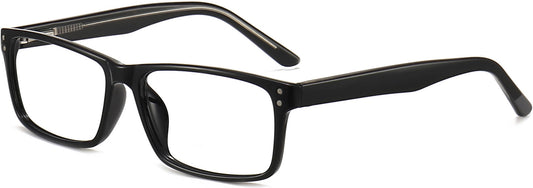 Hector Rectangle Black Eyeglasses from ANRRI