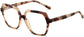 Hedy Geometric Tortoise Eyeglasses from ANRRI, angle view
