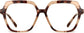 Hedy Geometric Tortoise Eyeglasses from ANRRI, front view