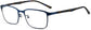 Hereford rectangle blue Eyeglasses from ANRRI, angle view