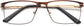 Hezekiah Rectangle Brown Eyeglasses rom ANRRI, closed view