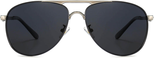 Hiram Silver Stainless steel Sunglasses from ANRRI