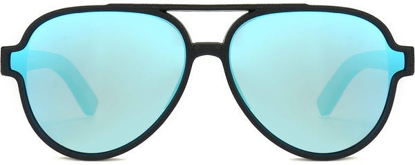 Hobo Blue Mirror Plastic Sunglasses from ANRRI