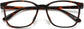 Horace Square Tortoise Eyeglasses rom ANRRI, closed view