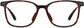 Horace Square Tortoise Eyeglasses from ANRRI, front view