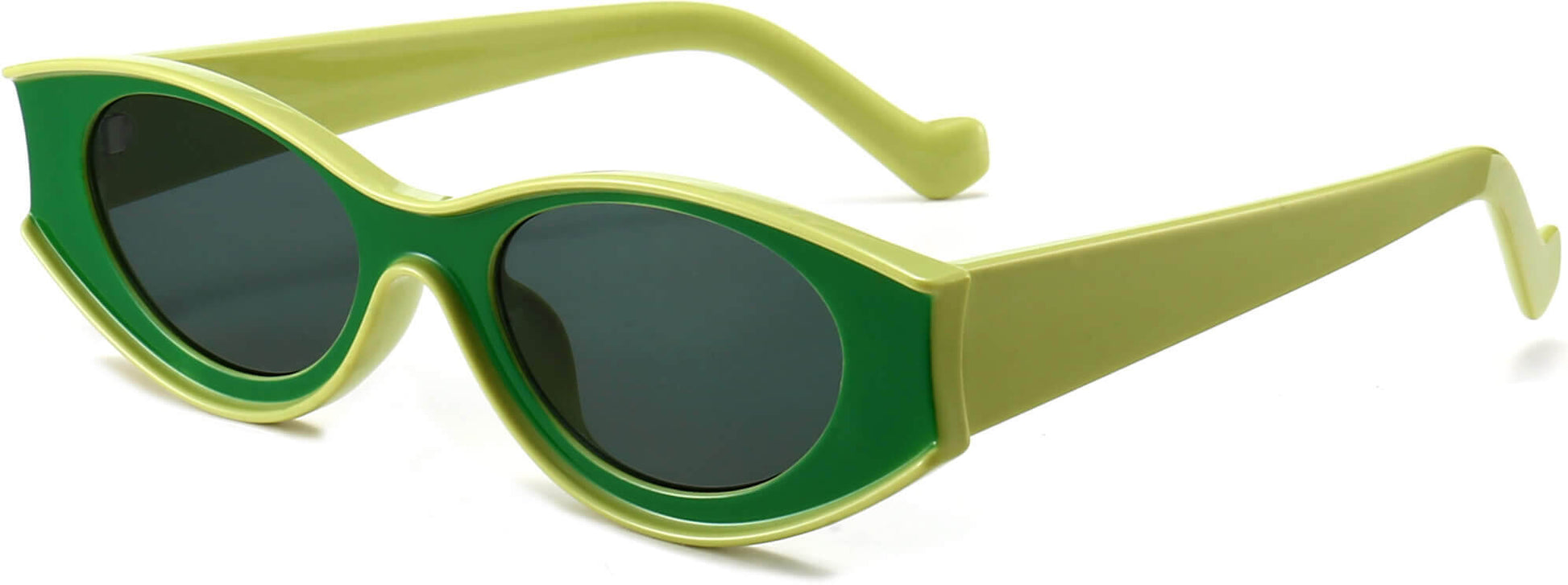 Hot Green Plastic Sunglasses from ANRRI
