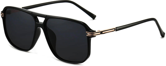 Hudson Black Plastic Sunglasses from ANRRI, angle view