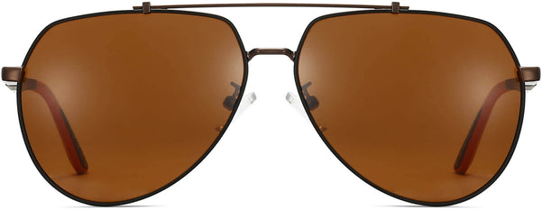 Ice Brown Stainless steel Sunglasses from ANRRI