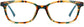 Imago square tortoise Eyeglasses from ANRRI, front view