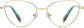 Imani Cateye Gold Eyeglasses from ANRRI, front view