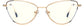 Indie Cateye Gold Eyeglasses from ANRRI, front view