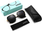 Iris Black Plastic Sunglasses with Accessories from ANRRI