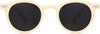 Isaac White Plastic Sunglasses from ANRRI, front view