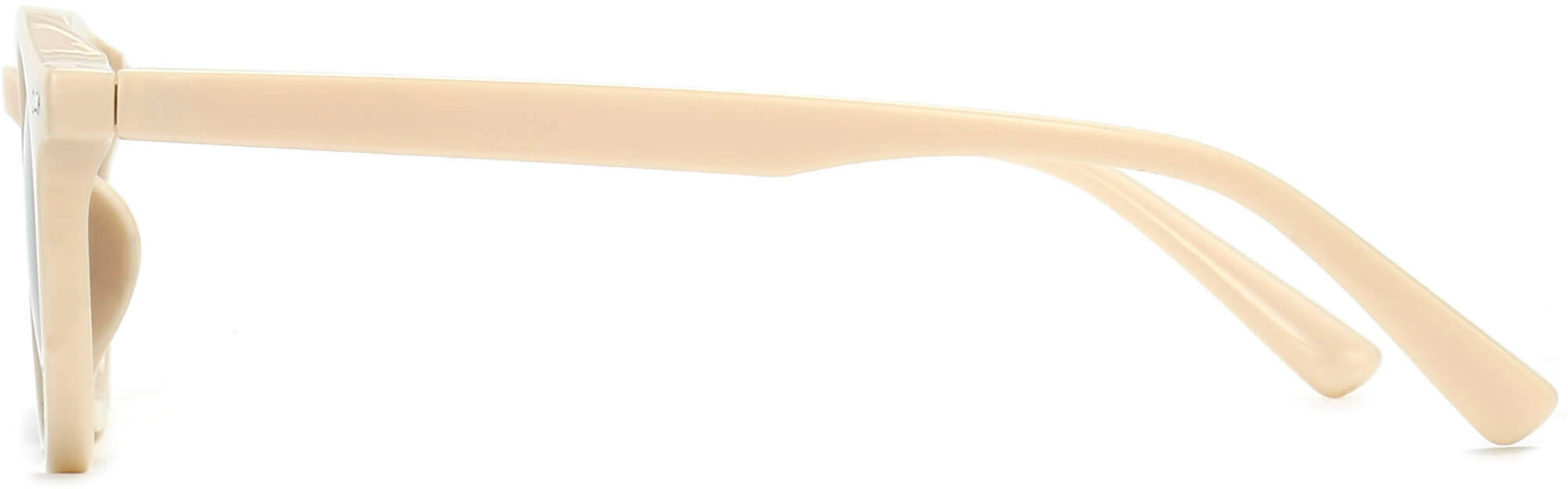 Isaac White Plastic Sunglasses from ANRRI, side view