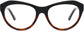 Itzayana Cateye Black Eyeglasses from ANRRI, front view