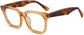 Ivanna Square Brown Eyeglasses from ANRRI, angle view