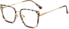 Lvy Square Tortoise Eyeglasses from ANRRI, angle view