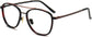 Jaime Aviator Tortoise Eyeglasses from ANRRI, angle view