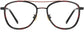 Jaime Aviator Tortoise Eyeglasses from ANRRI, front view