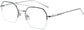 Jalen Square Black Eyeglasses from ANRRI, angle view