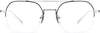 Jalen Square Black Eyeglasses from ANRRI, front view