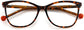 Janice Cateye Tortoise Eyeglasses from ANRRI, closed view