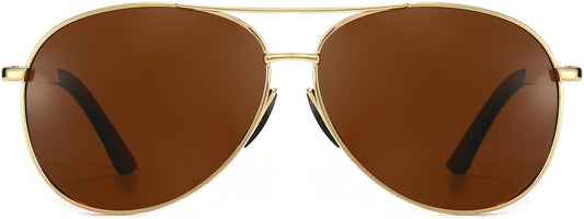 Jaxon Brown Stainless steel Sunglasses from ANRRI