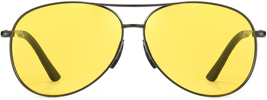Jaxon Yellow Stainless steel Sunglasses from ANRRI