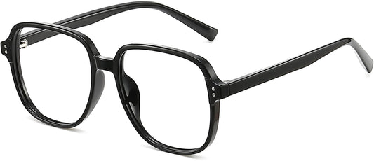 Jayceon Square Black Eyeglasses from ANRRI
