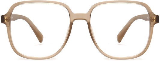 Jayceon Square Brown Eyeglasses from ANRRI