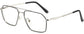 Jedidiah Geometric Black Eyeglasses from ANRRI, angle view