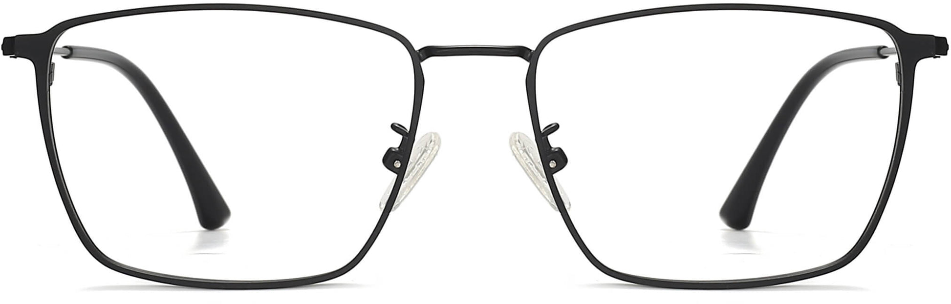 Jefferson Square Black Eyeglasses from ANRRI, front view