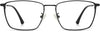 Jefferson Square Black Eyeglasses from ANRRI, front view