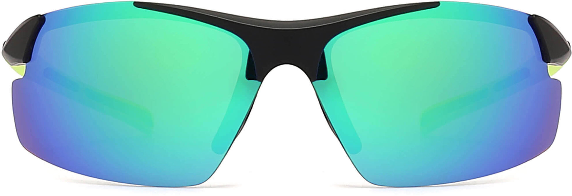 Jeshun Green Plastic Sunglasses from ANRRI