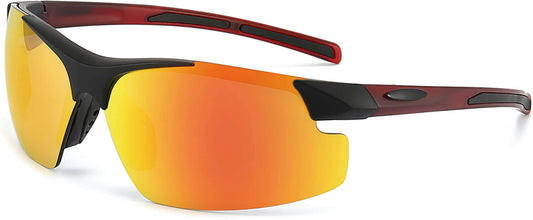 Jeshun Orange Plastic Sunglasses from ANRRI