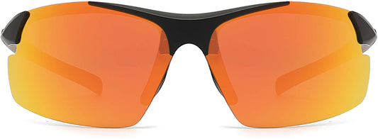 Jeshun Orange Plastic Sunglasses from ANRRI