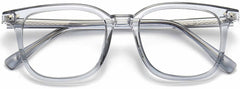 Jesse Square Gray  Eyeglasses from ANRRI, closed view