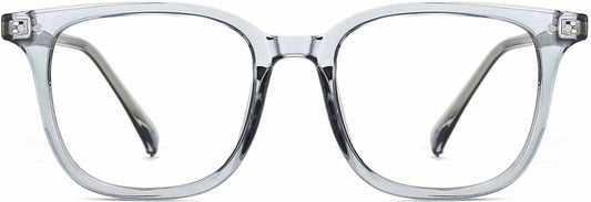 Jesse Square Gray Eyeglasses from ANRRI, front view