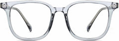 Jesse Square Gray Eyeglasses from ANRRI, front view