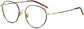 Jimena Round Black Eyeglasses from ANRRI, angle view