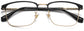 Jimmy Browline Black Eyeglasses from ANRRI, closed view