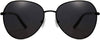 Joel Black Stainless steel Sunglasses from ANRRI, front view