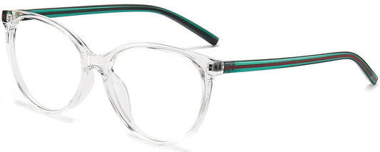 Jolene Cateye Clear Eyeglasses from ANRRI, angle view