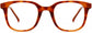 Jolie Round Tortoise Eyeglasses from ANRRI, front view