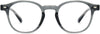 Jonas Round Gray Eyeglasses from ANRRI, front view